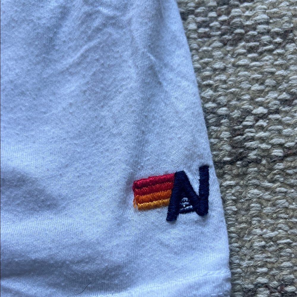 Aviator Nation White Tee with Colorful Logo - Picture 2 of 5